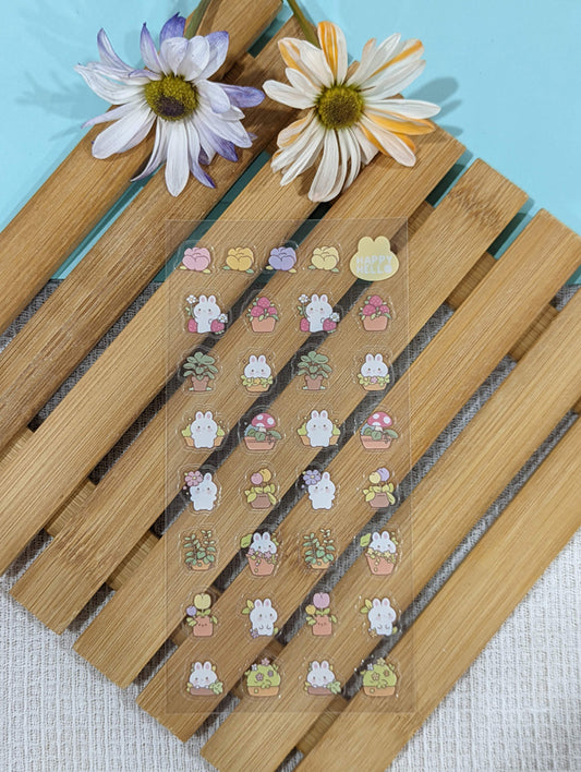 MINI BUN PLANTS STICKER SHEET