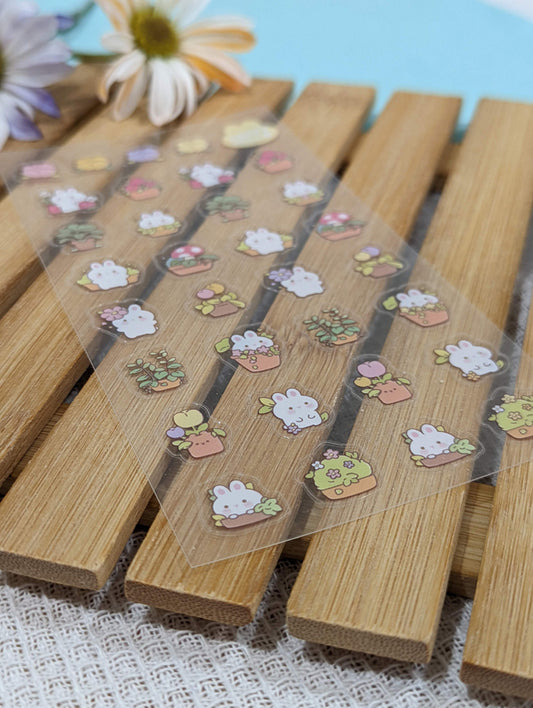MINI BUN PLANTS STICKER SHEET