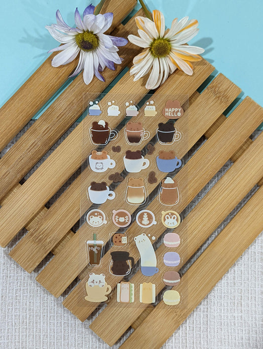 HAPPY CAFE STICKER SHEET