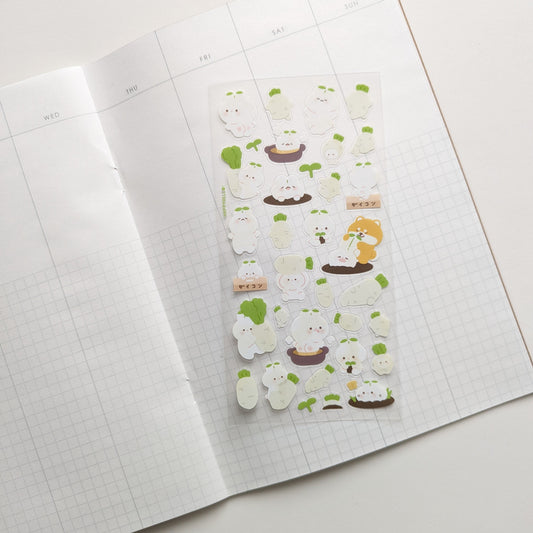 RADISH BUNS STICKER SHEET