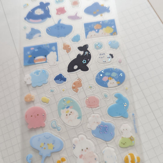 AQUARIUM STICKER SHEET