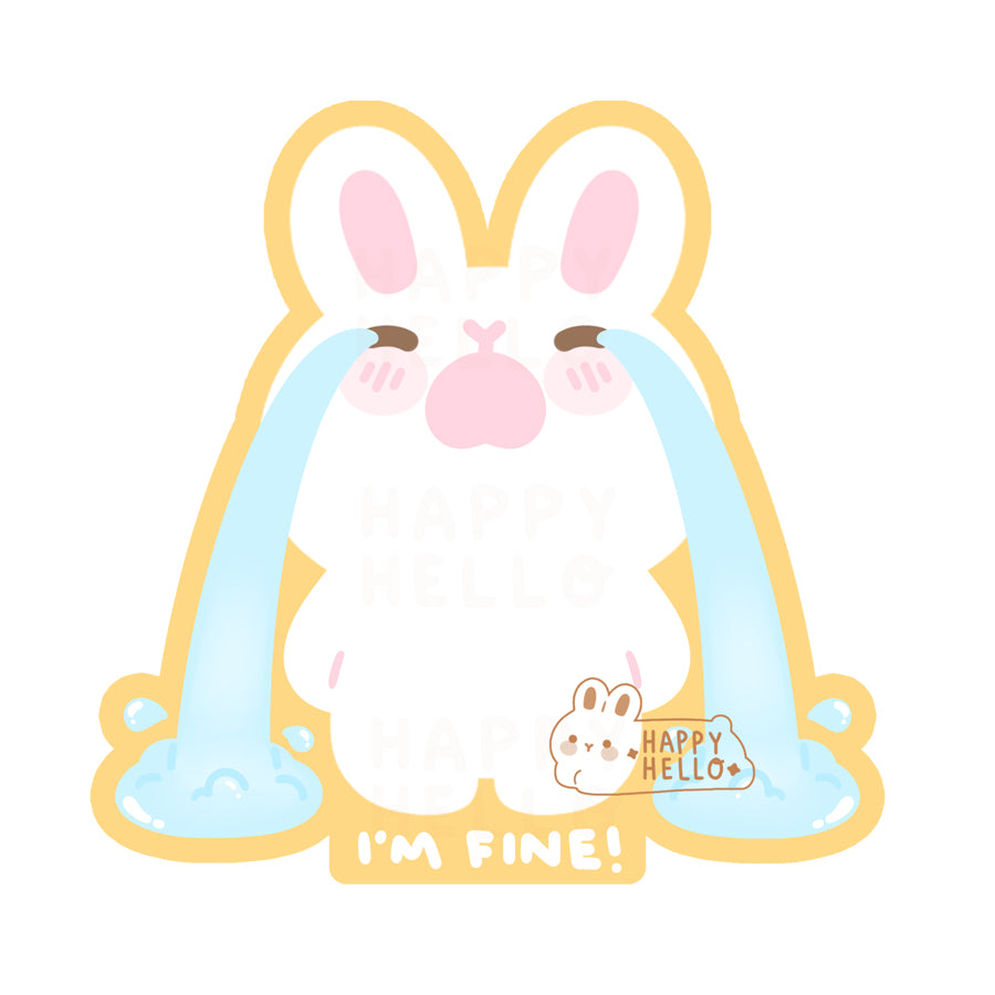 I'M FINE MATTE VINYL STICKER