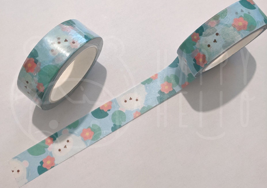 LILY PAD BEAR WASHI TAPE