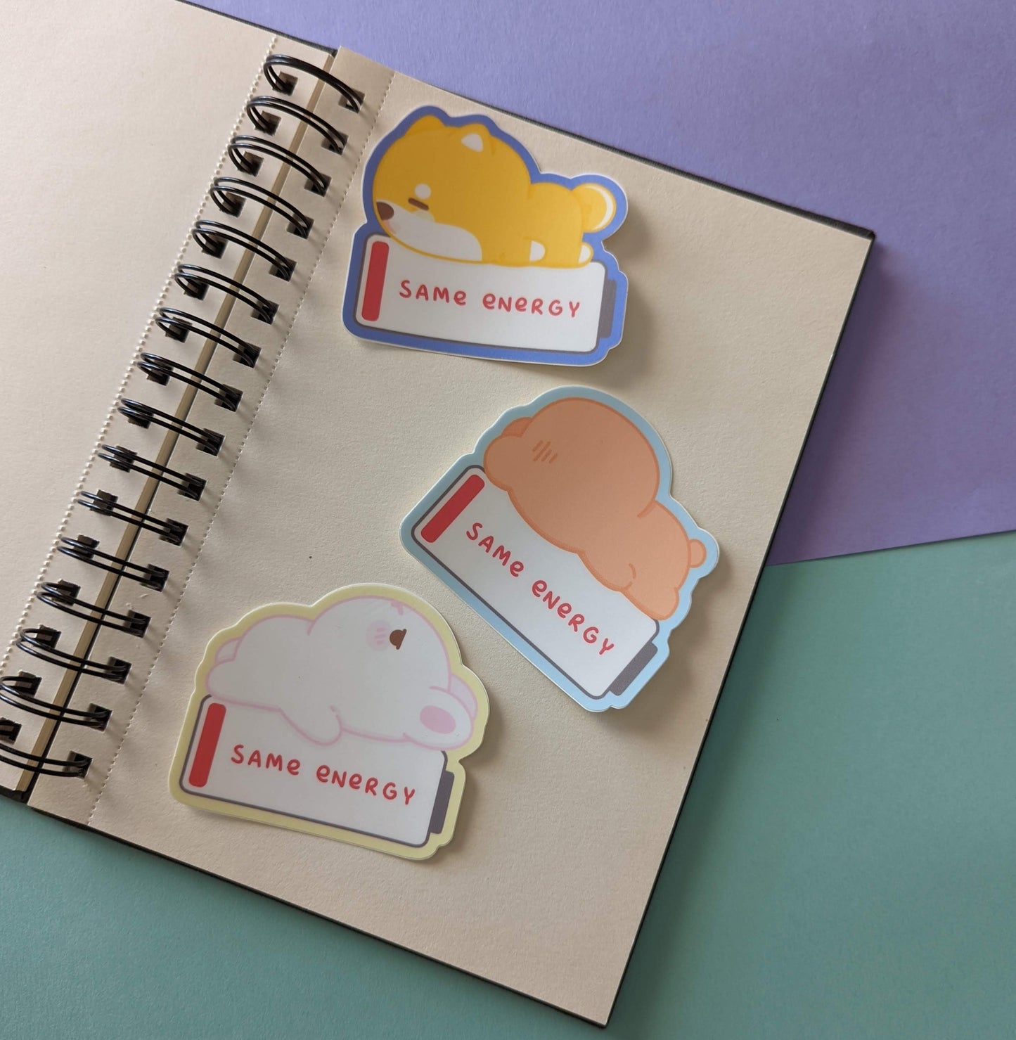 SAME ENERGY MATTE VINYL STICKER