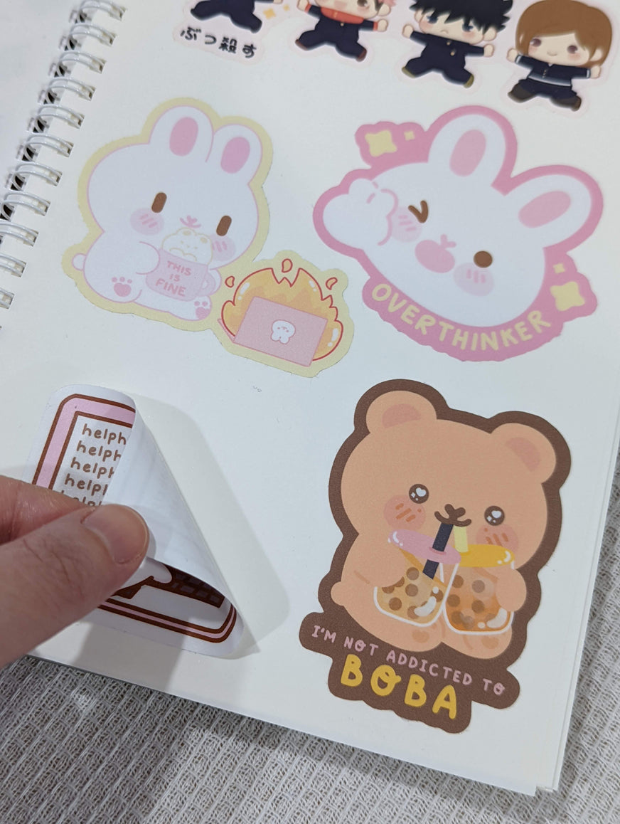 BUBBLE SKY REUSABLE STICKER BOOK
