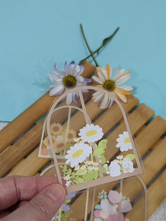 BY THE WINDOW CLEAR STICKER