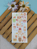 TALL WHIPPED CREAM DESSERTS STICKER SHEET