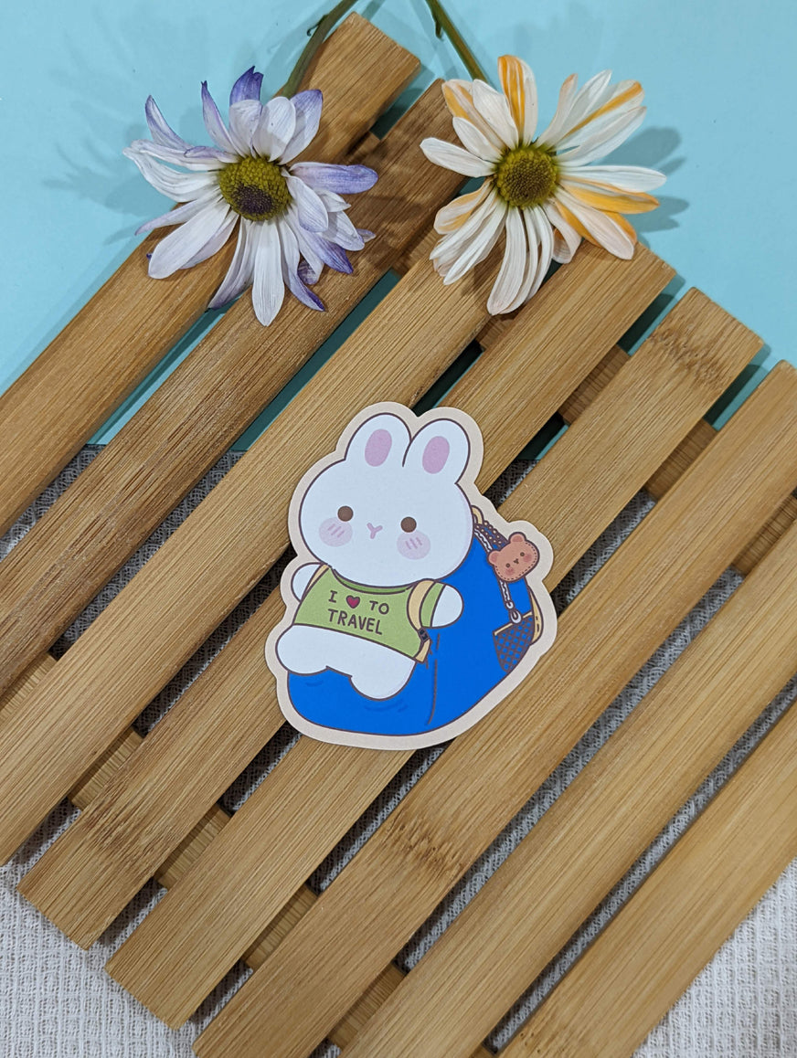 LOVE TO TRAVEL MATTE VINYL STICKER