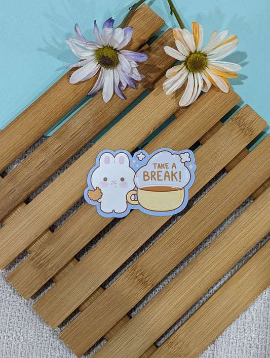 TAKE A BREAK MATTE VINYL STICKER