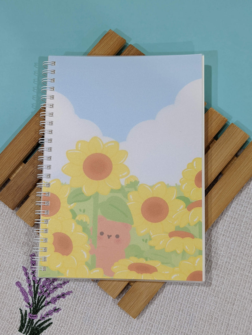 SUNFLOWER FIELD REUSABLE STICKER BOOK