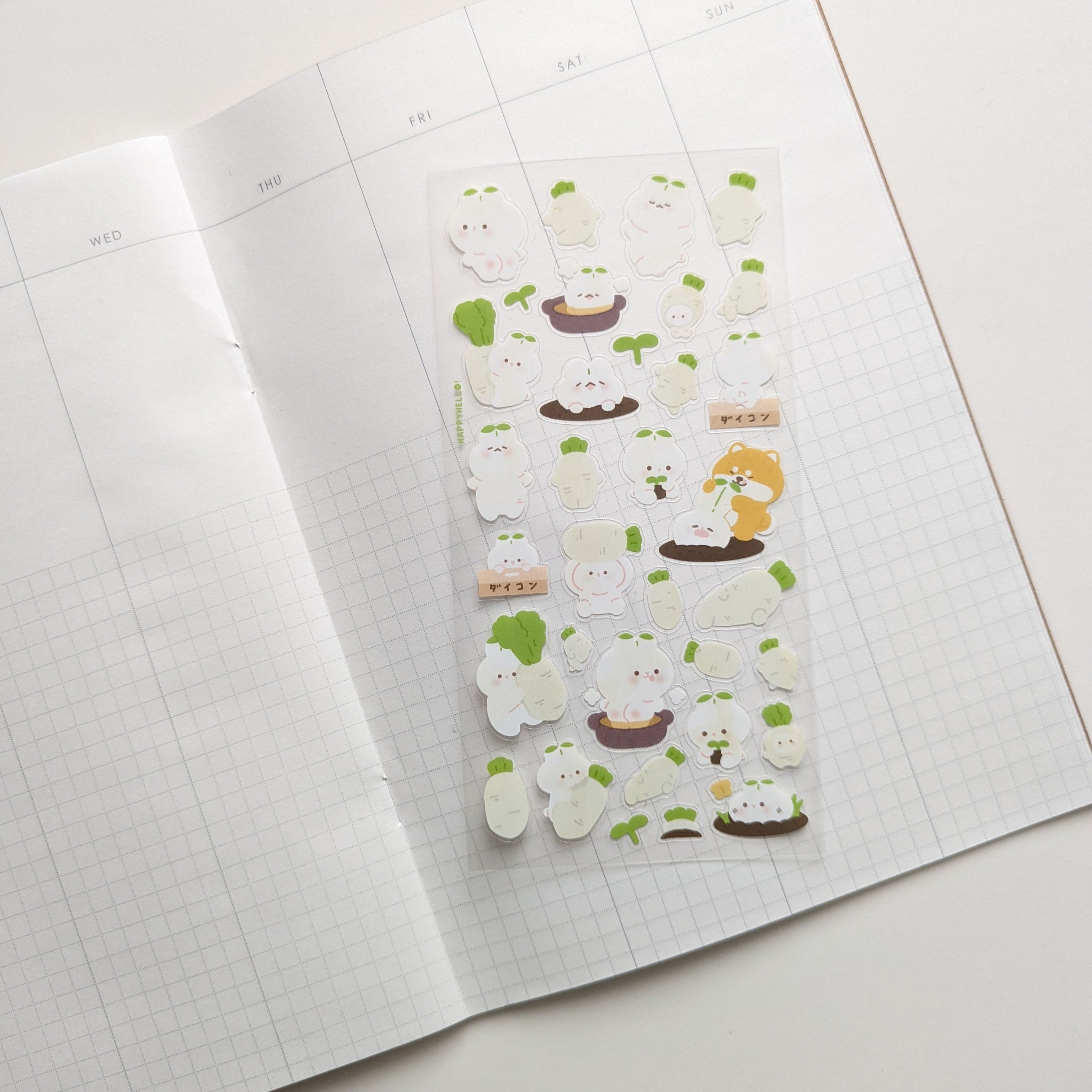 RADISH BUNS STICKER SHEET