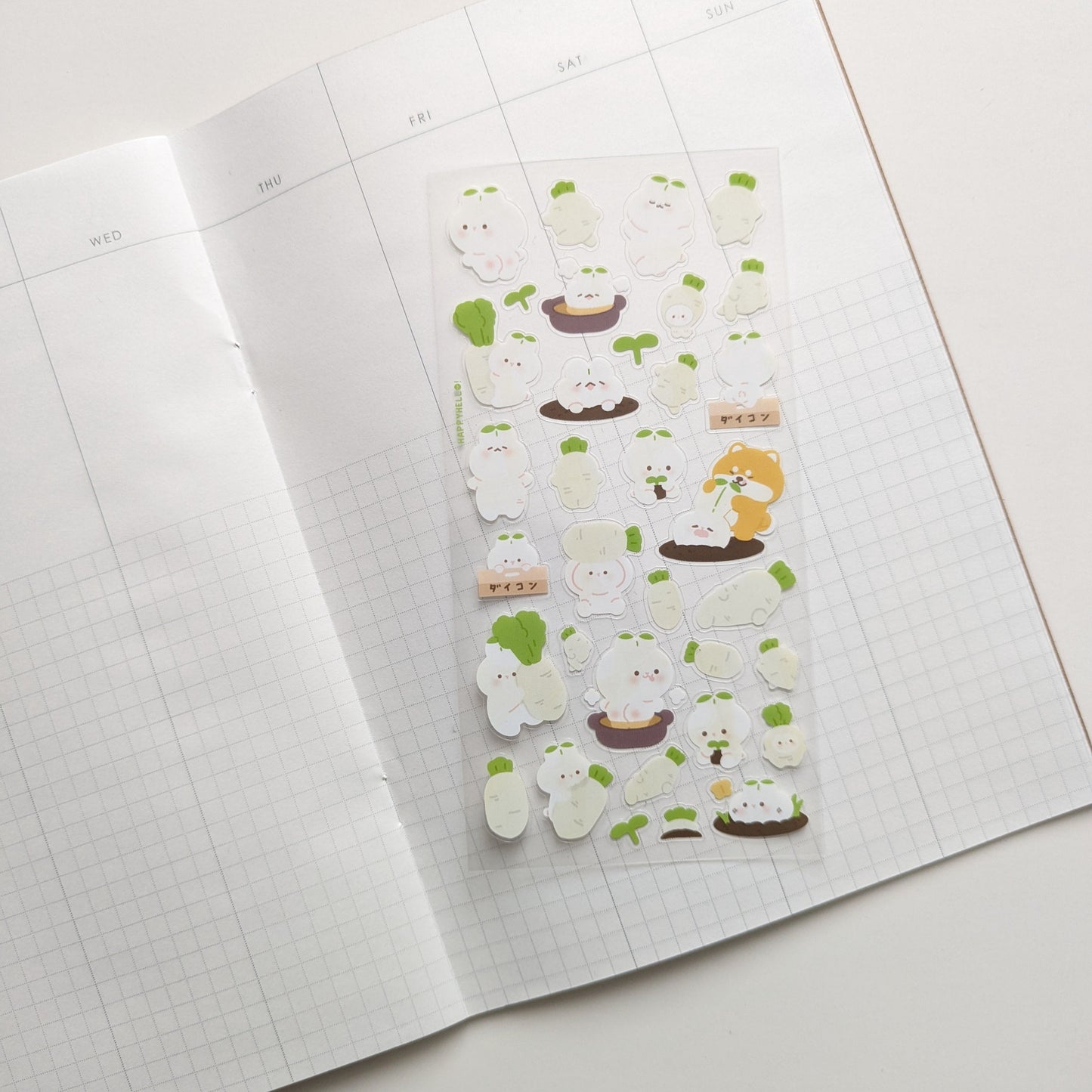 RADISH BUNS STICKER SHEET