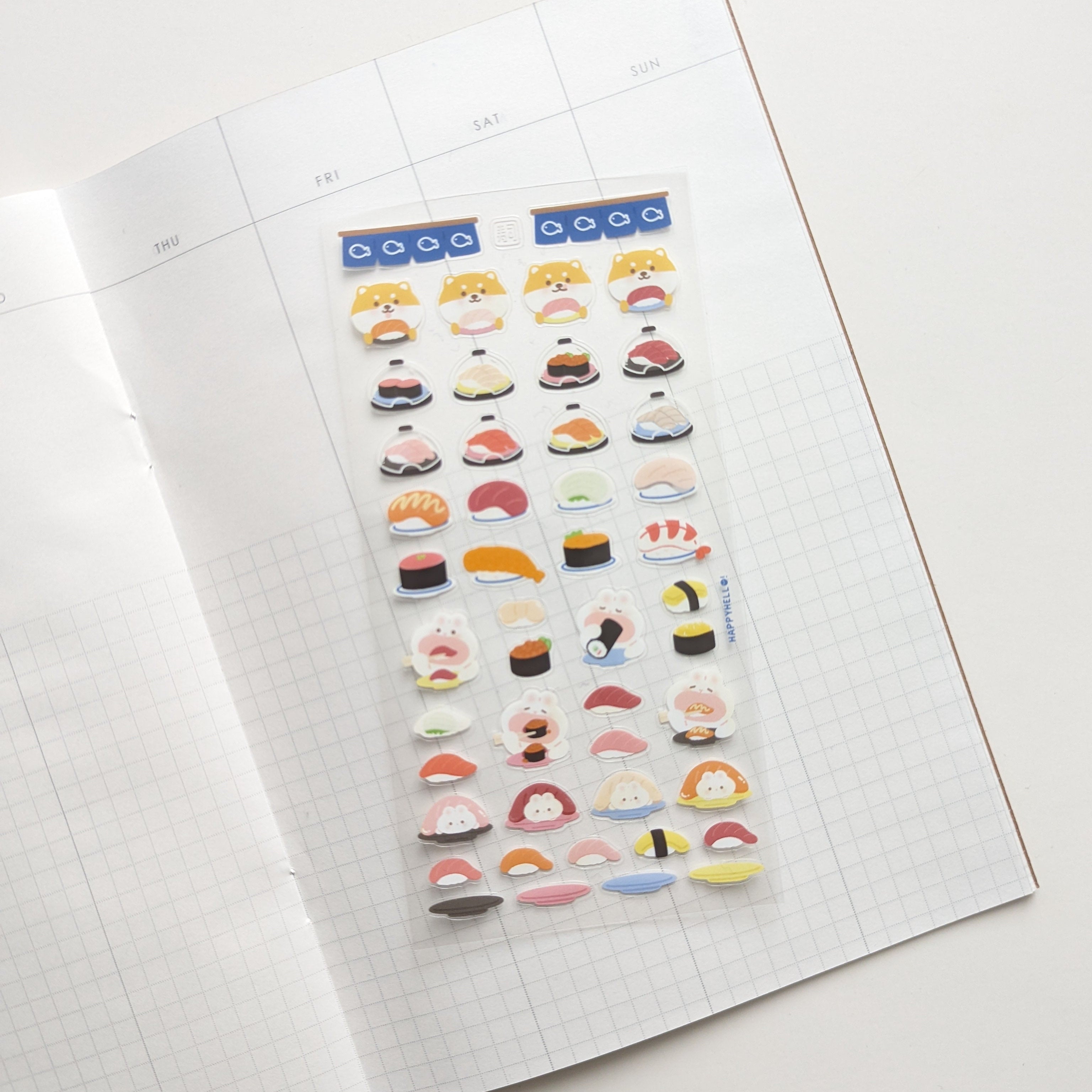 CONVERYOR BELT SUSHI STICKER SHEET