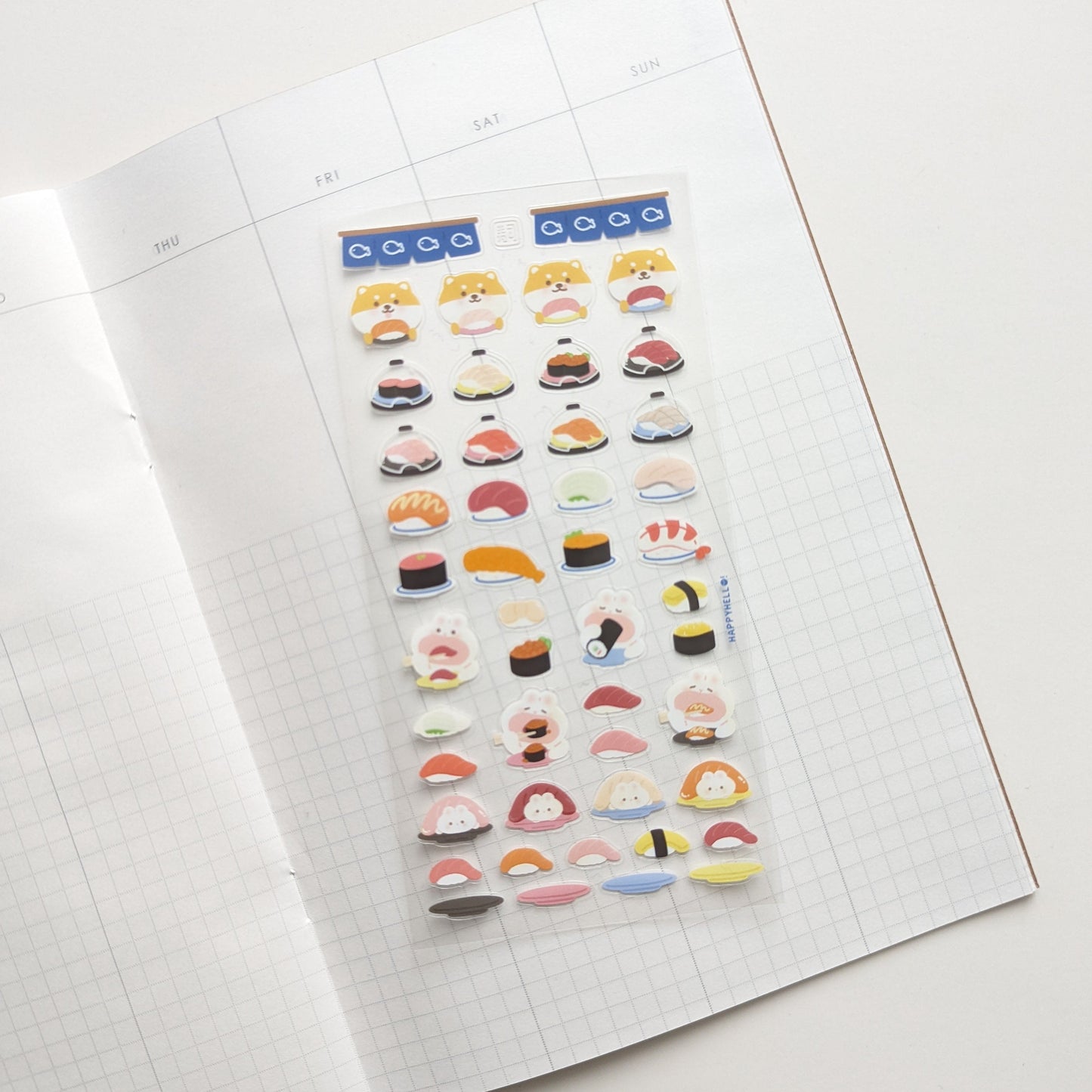 CONVERYOR BELT SUSHI STICKER SHEET