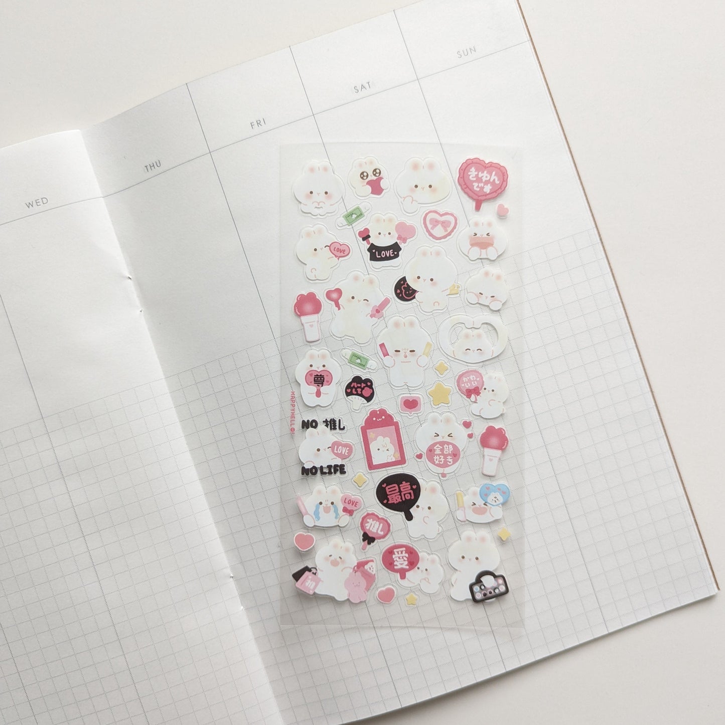 OSHI BUNS STICKER SHEET