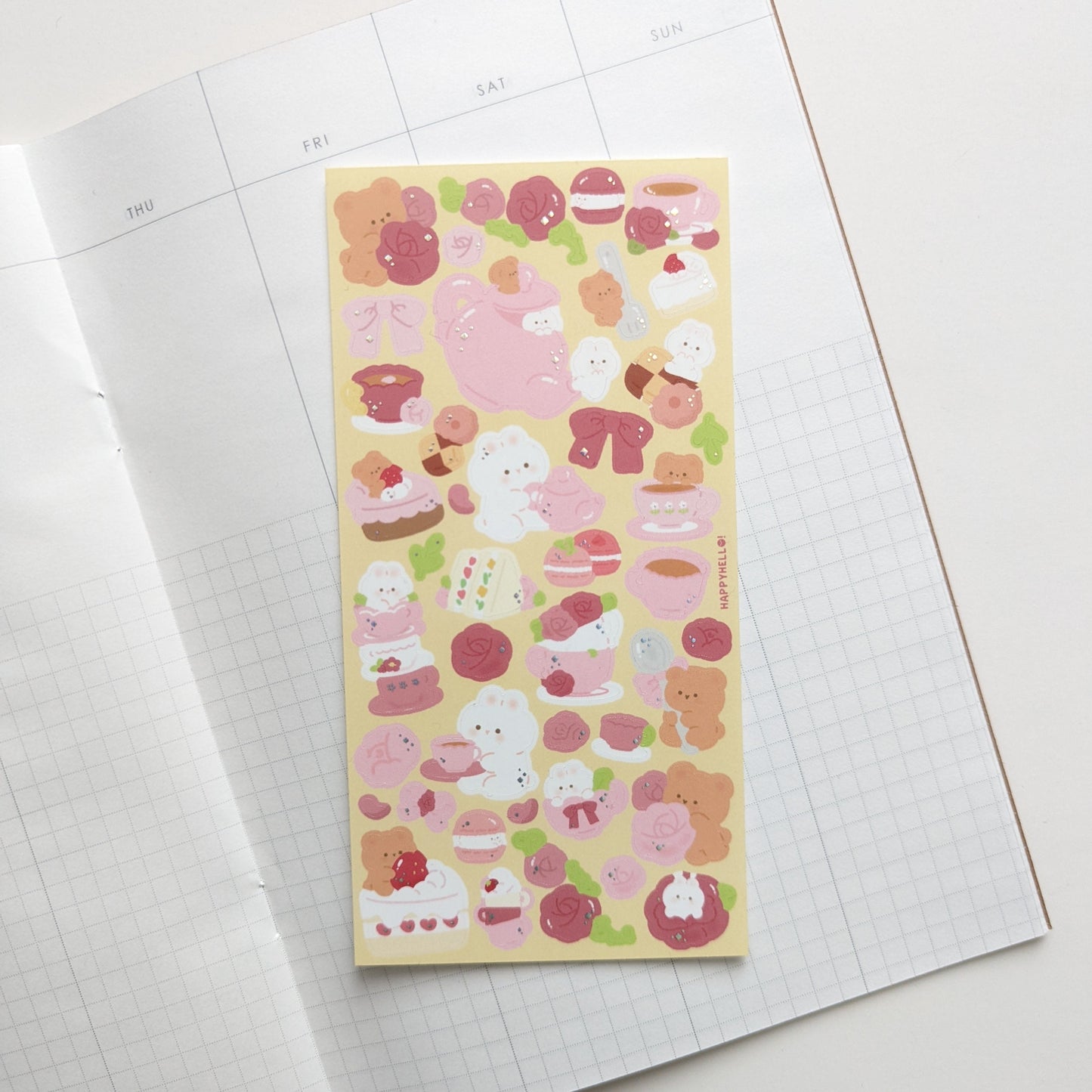 ROSE TEA PARTY STICKER SHEET