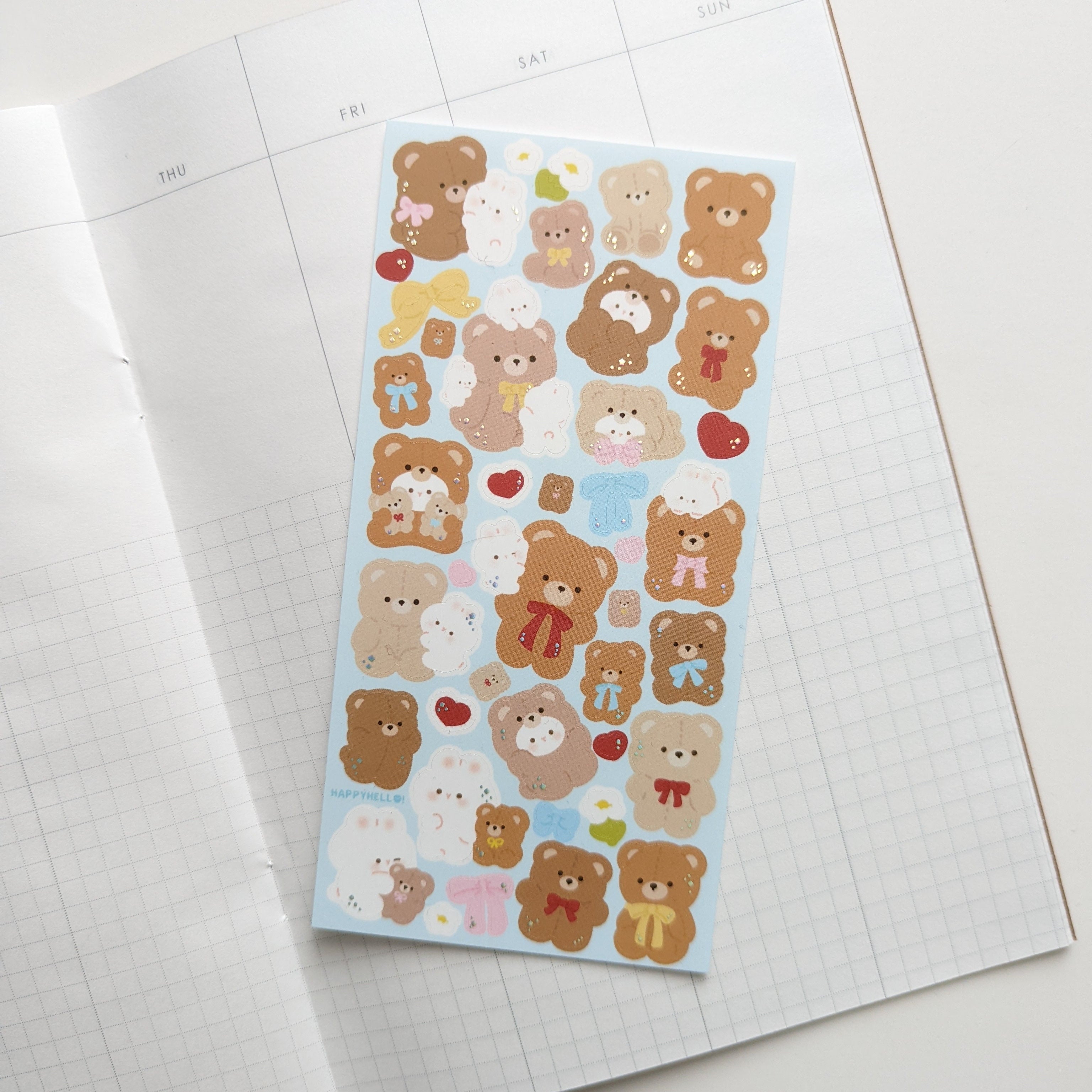 TEDDIES STICKER SHEET