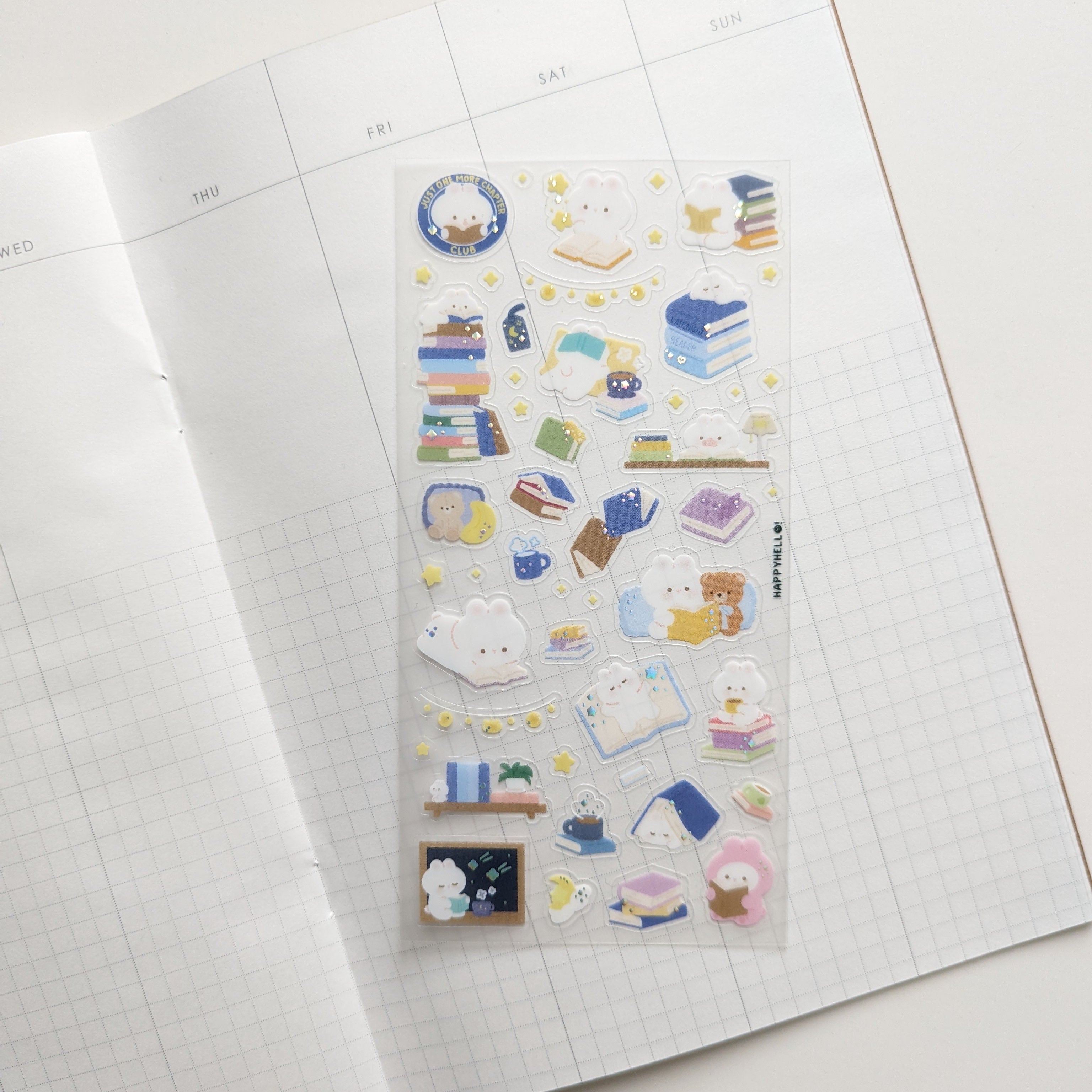LATE NIGHT READER STICKER SHEET