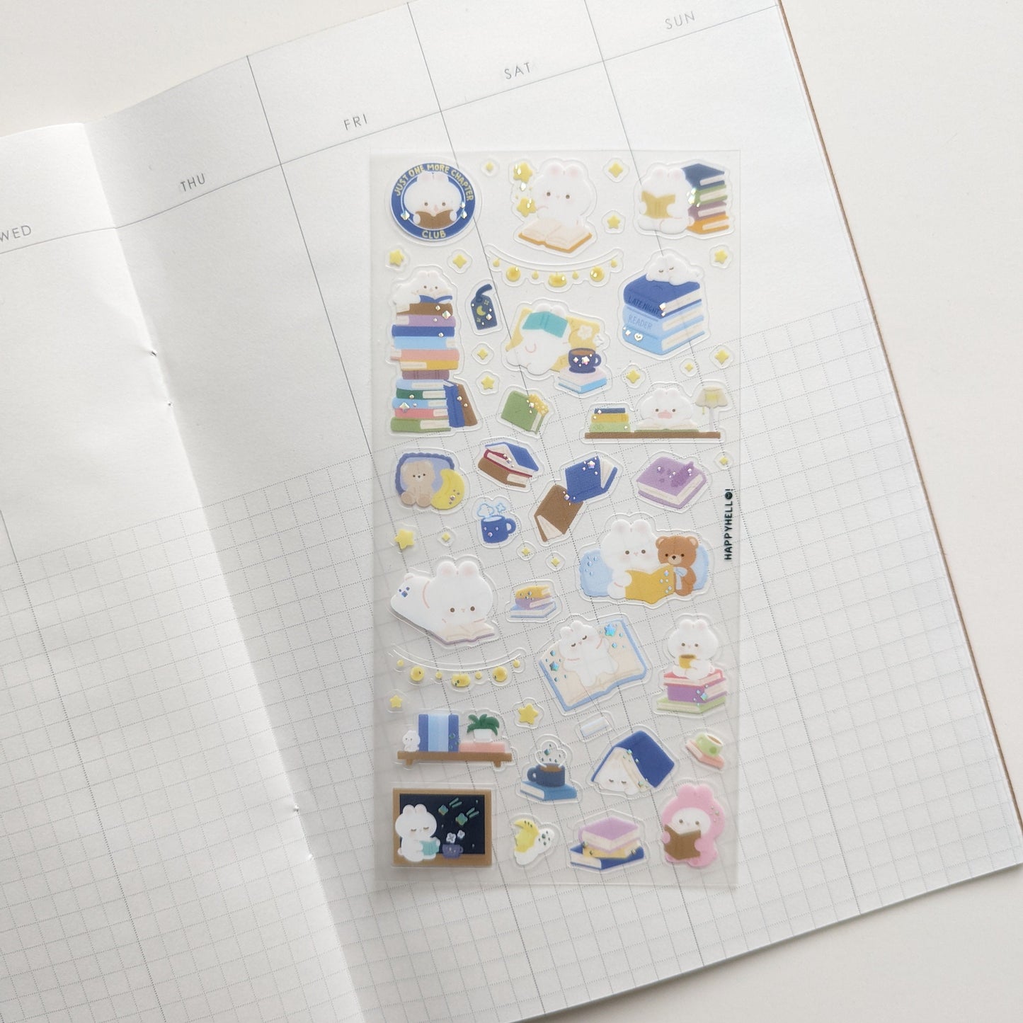 LATE NIGHT READER STICKER SHEET