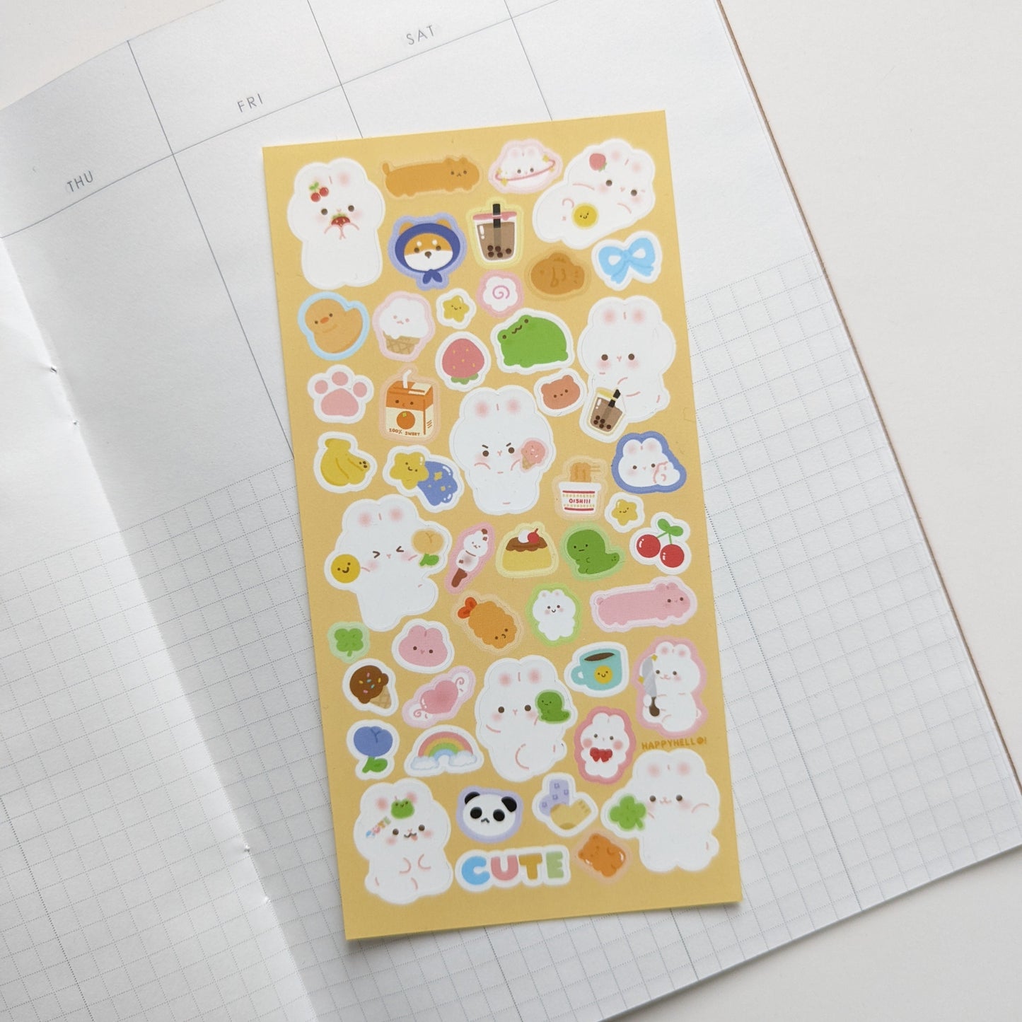 I LOVE STICKERS STICKER SHEET