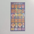FLOWER BEARS STICKER SHEET