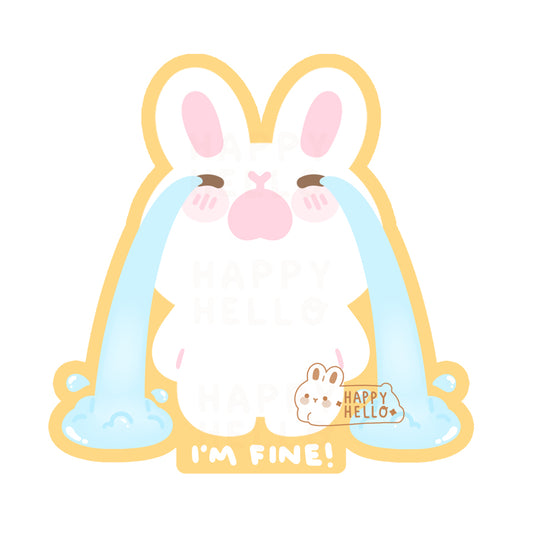 I'M FINE MATTE VINYL STICKER