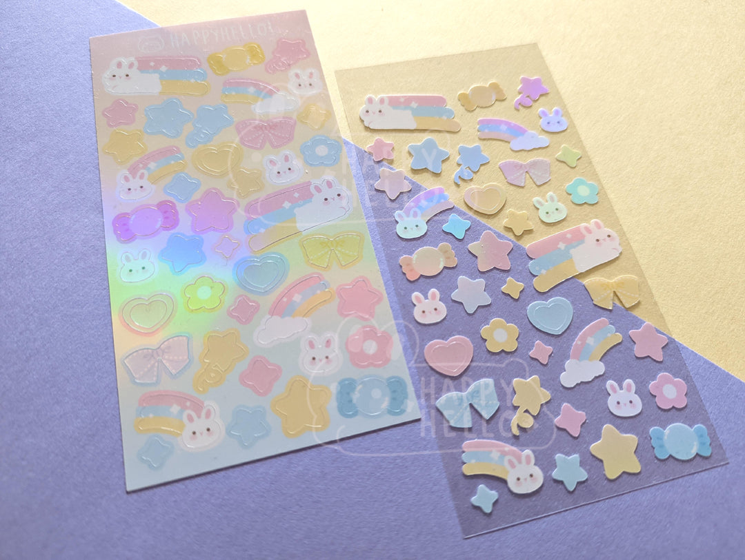 PASTEL BUN DECO STICKER SHEET
