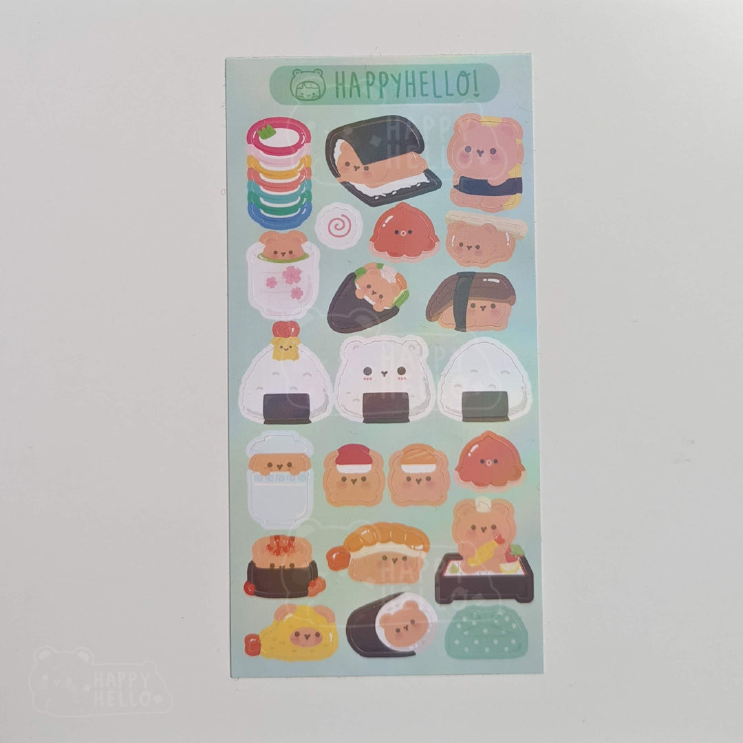 SUSHI TIME WITH HOSHI! STICKER SHEET