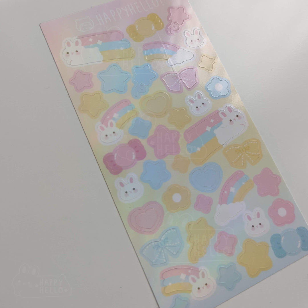 PASTEL BUN DECO STICKER SHEET