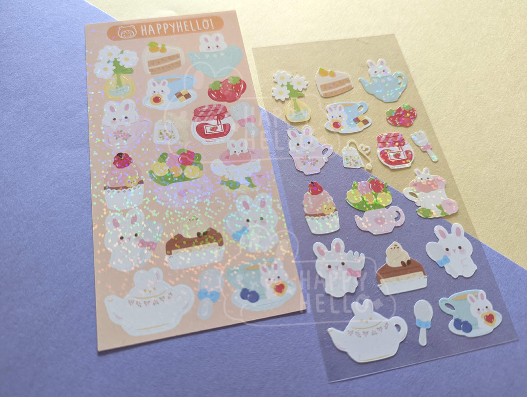TEA TIME WITH TSUKI STICKER SHEET
