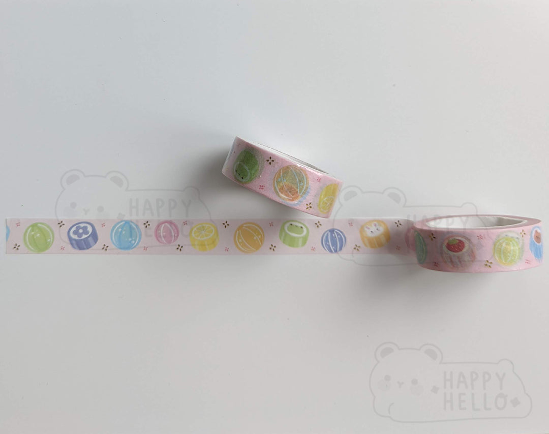 JAPANESE CANDY WASHI TAPE (GOLD FOIL)