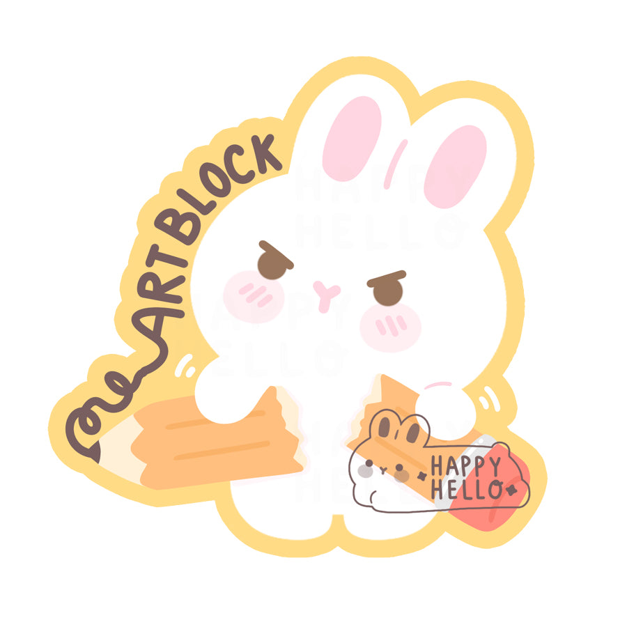 ART BLOCK MATTE VINYL STICKER