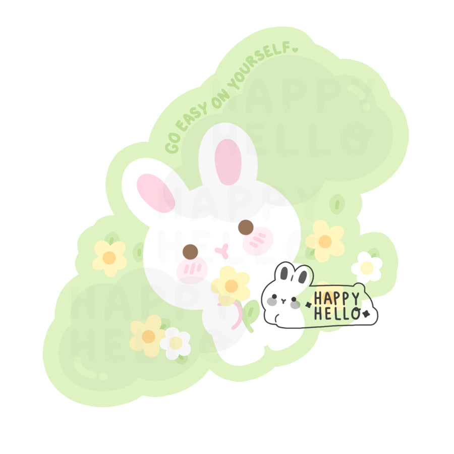 GO EASY ON YOURSELF MATTE VINYL STICKER