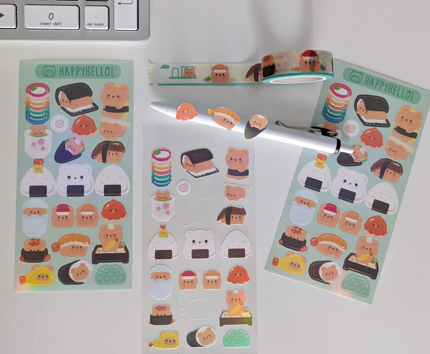 SUSHI TIME WITH HOSHI! STICKER SHEET