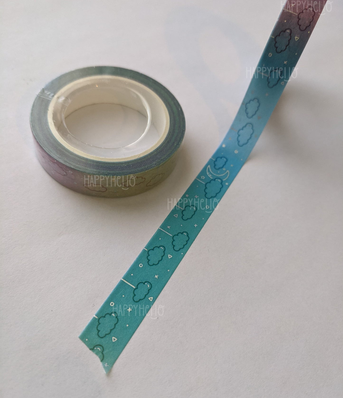 RAINBOW CLOUDS (HOLO FOIL) WASHI TAPE
