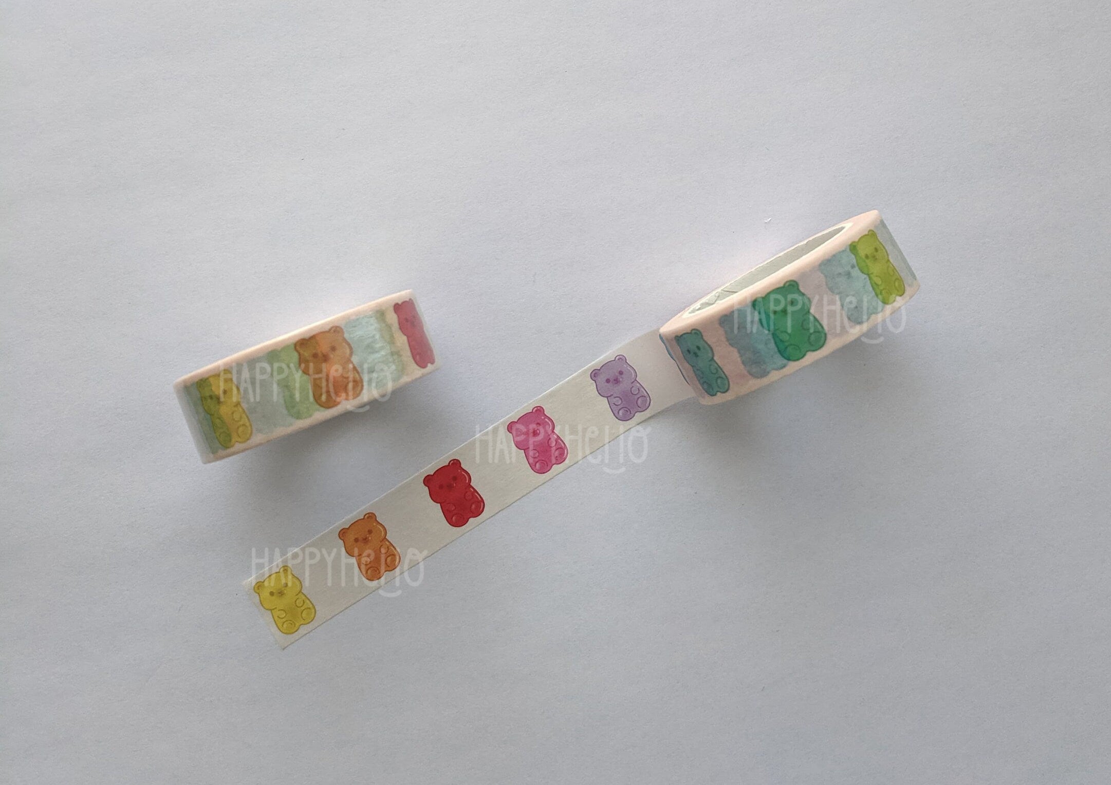 RAINBOW GUMMY BEARS WASHI TAPE