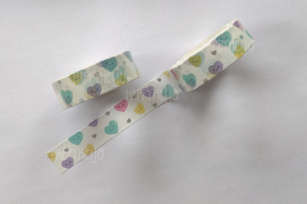 PASTEL HEARTS (HOLO FOIL) WASHI TAPE