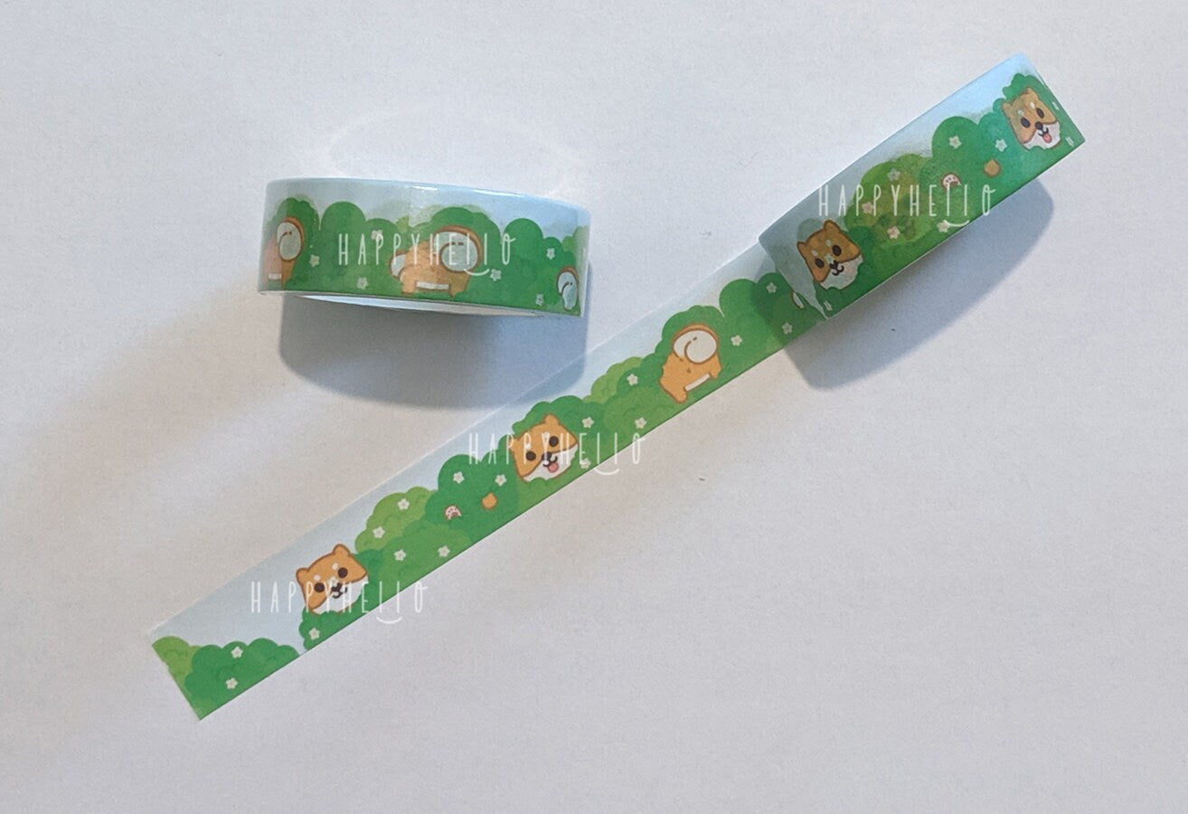 SHIBE IN A BUSH WASHI TAPE