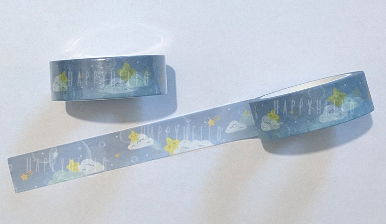 HAPPY BUBBLY STARS WASHI TAPE