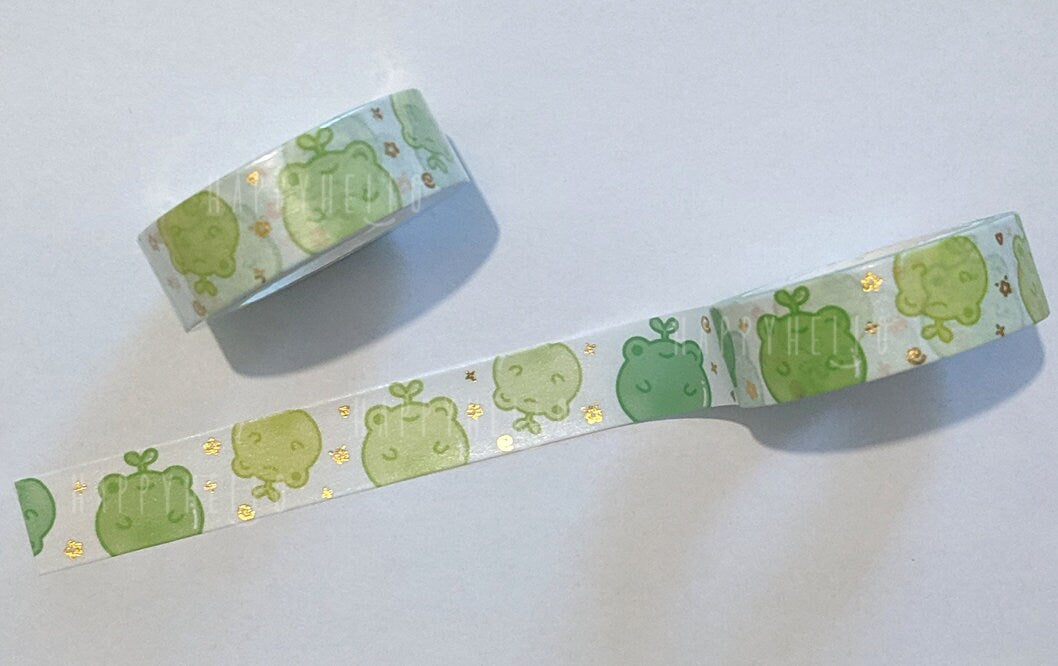 GUMMY FROGGIES (GOLD FOIL) WASHI TAPE