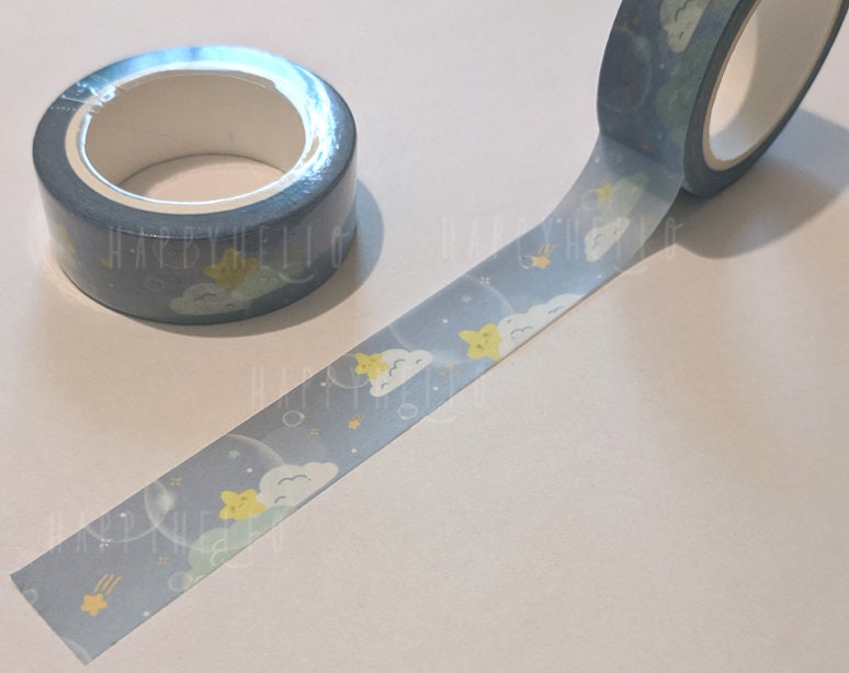 HAPPY BUBBLY STARS WASHI TAPE