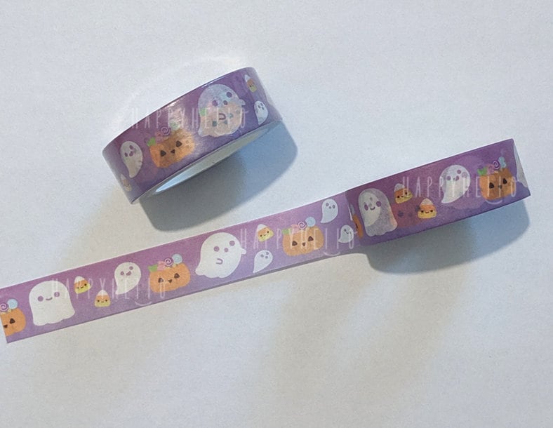 HAPPY HALLOWEEN (PURPLE VER.) WASHI TAPE
