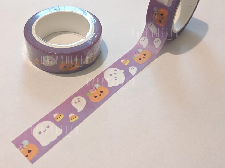 HAPPY HALLOWEEN (PURPLE VER.) WASHI TAPE