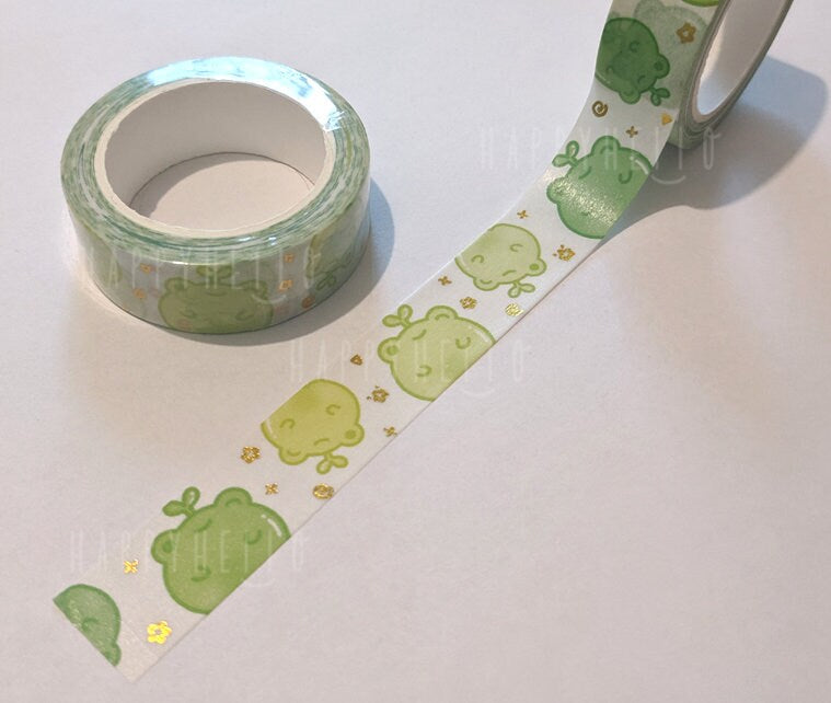 GUMMY FROGGIES (GOLD FOIL) WASHI TAPE
