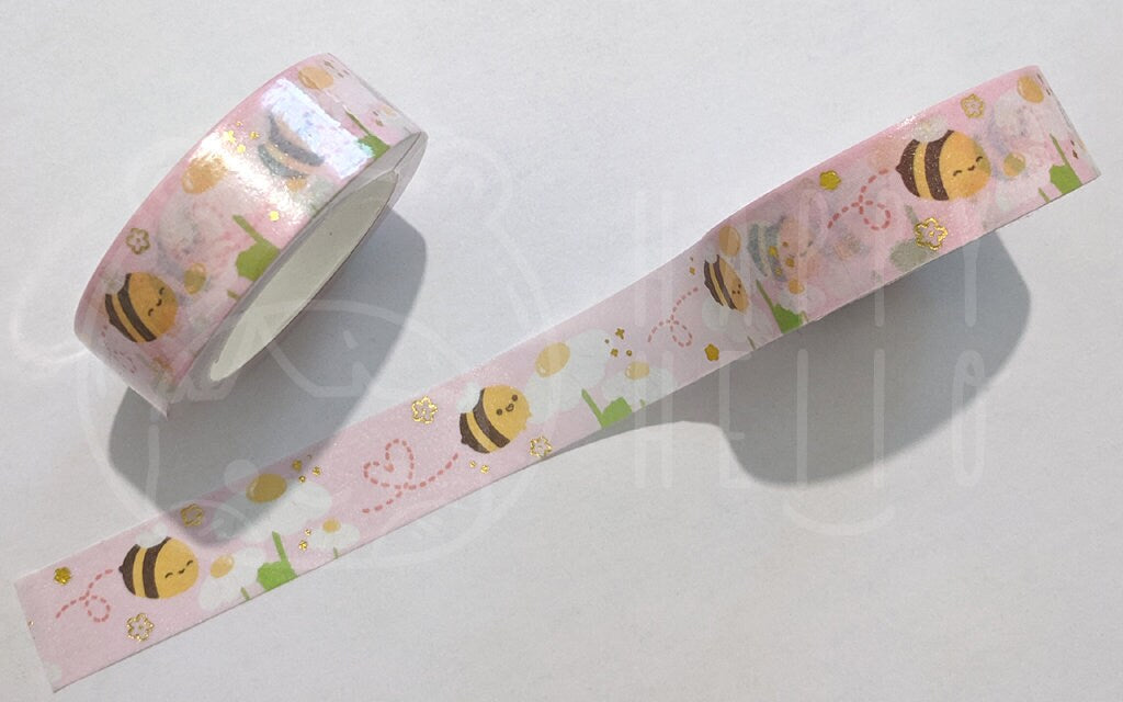 BUSY BEE (GOLD FOIL) WASHI TAPE