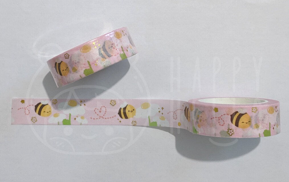 BUSY BEE (GOLD FOIL) WASHI TAPE
