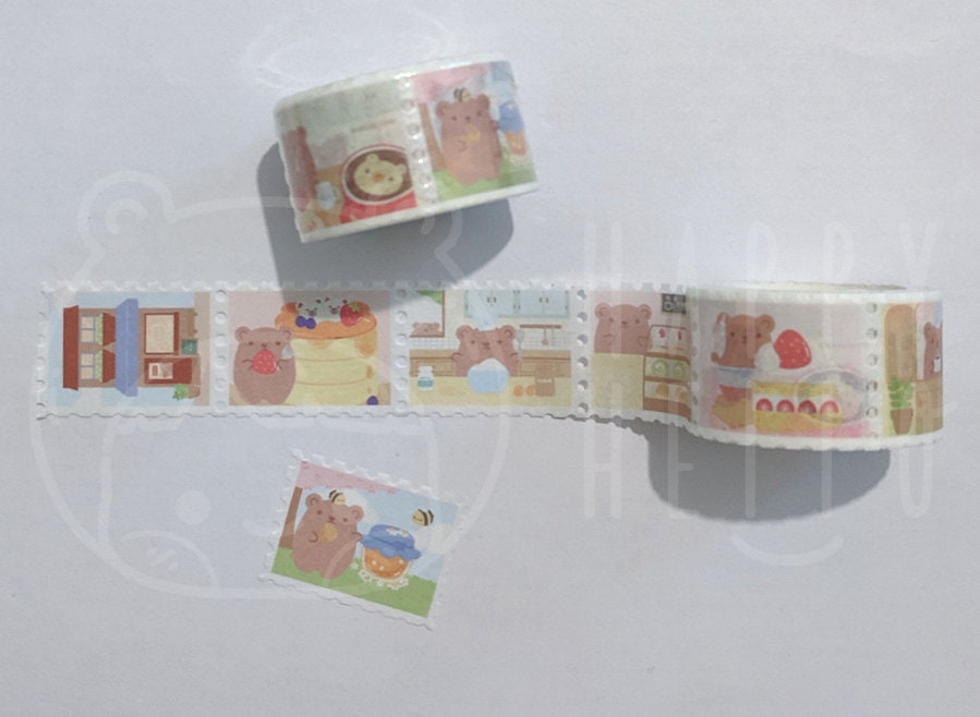 BAKERY BEAR STAMP WASHI TAPE