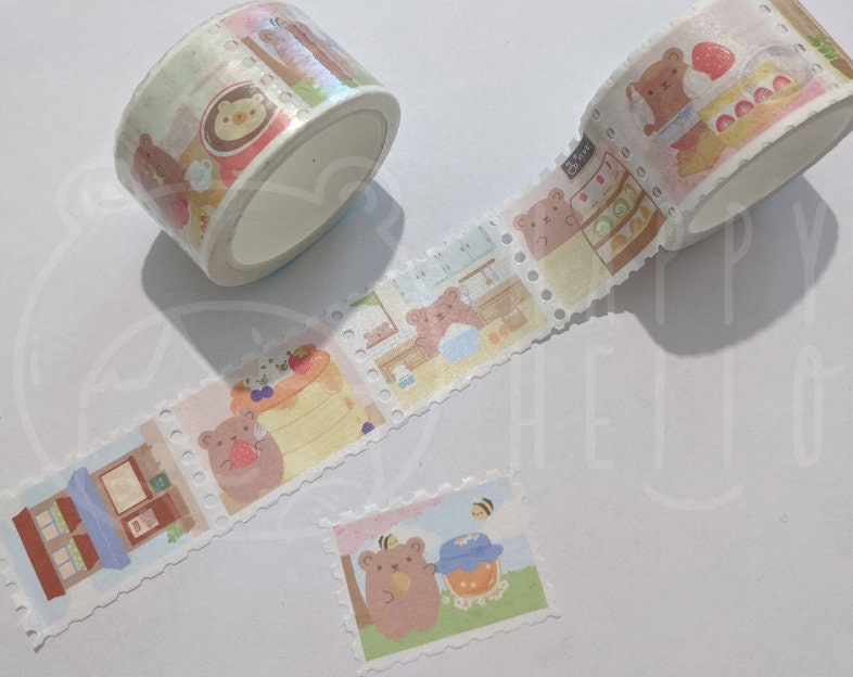 BAKERY BEAR STAMP WASHI TAPE